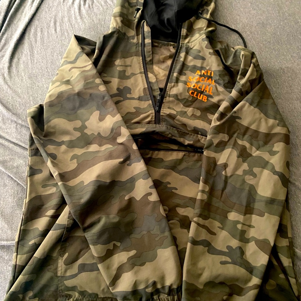 Anti Social Social Club Orange/Camo Hoodie